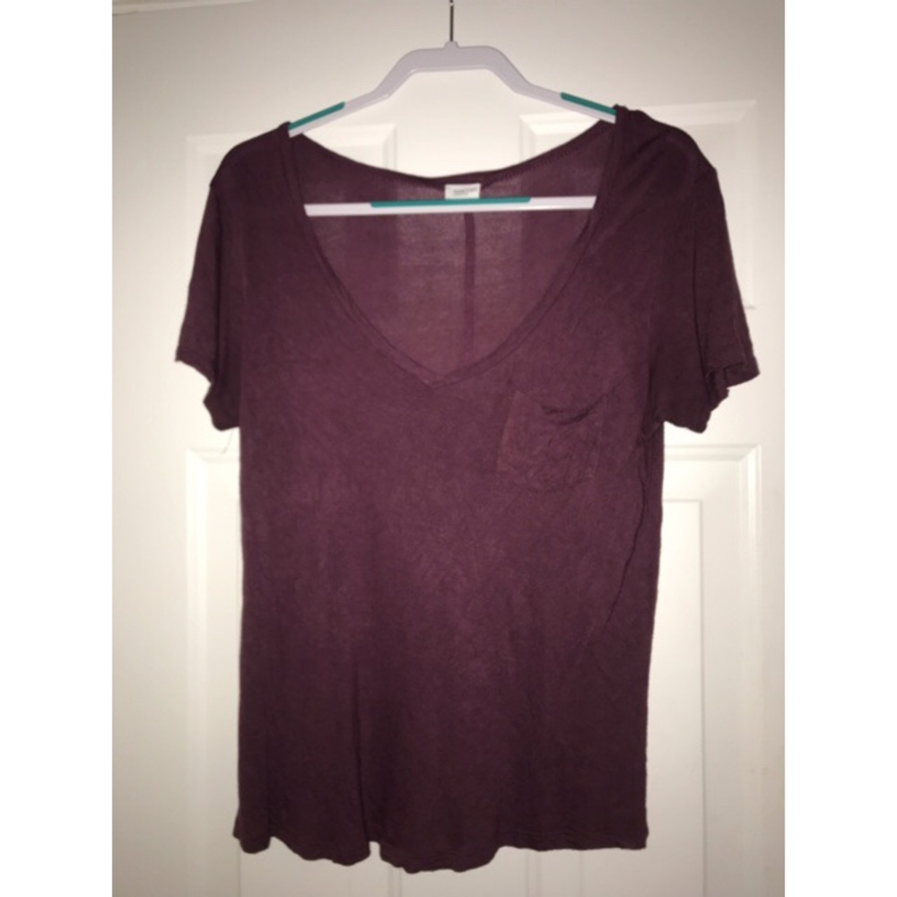 Purple V-Neck